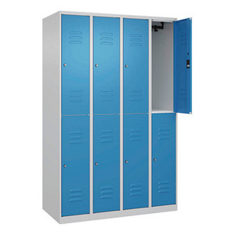 CP Spind Classic Plus lichtblau, lichtgrau 080300-40 S10030, 8 Schließfächer 120,0 x 50,0 x 185,0 cm – Bild 1 von 5