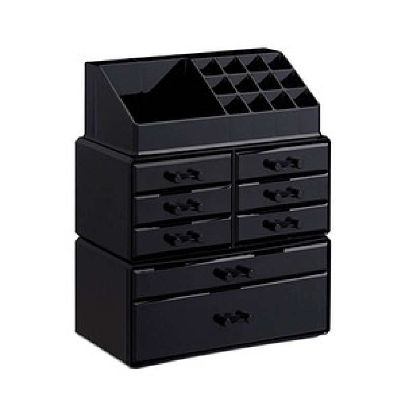 relaxdays Make-Up-Organizer schwarz, 1 St. – Bild 1 von 9