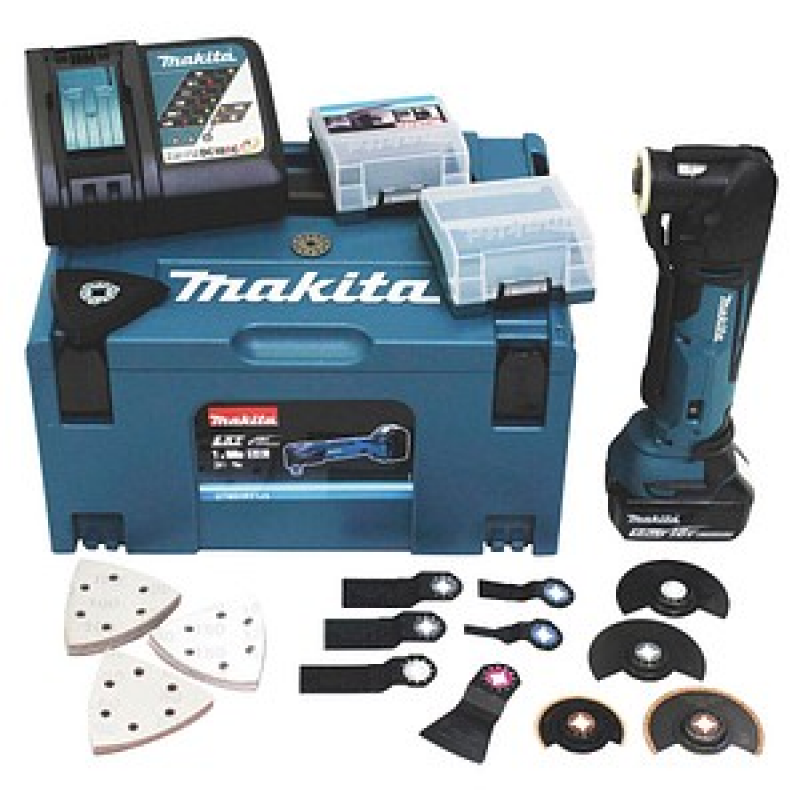 makita DTM51RT1J3 Akku-Multifunktionswerkzeug 18,0 V, mit 1 Akku – Bild 1 von 11