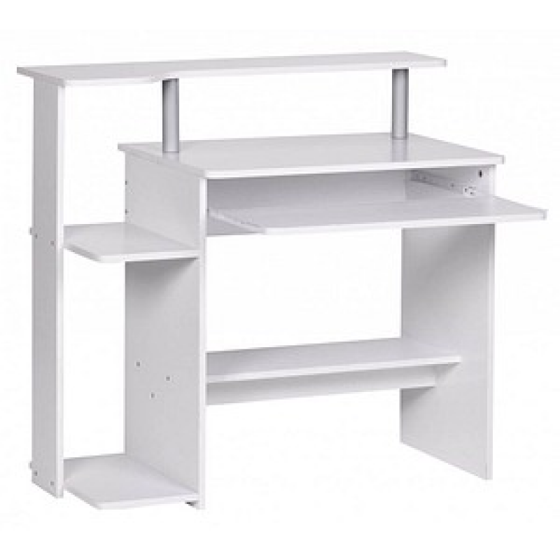WOHNLING Schreibtisch weiß rechteckig, Wangen-Gestell weiß 94,0 x 48,0 cm – Bild 1 von 6