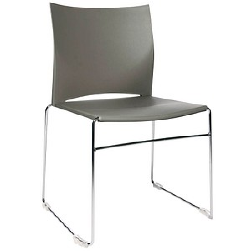 Topstar Besucherstühle W-Chair CH490-3 grau Kunststoff, 4 St. – Bild 1 von 7