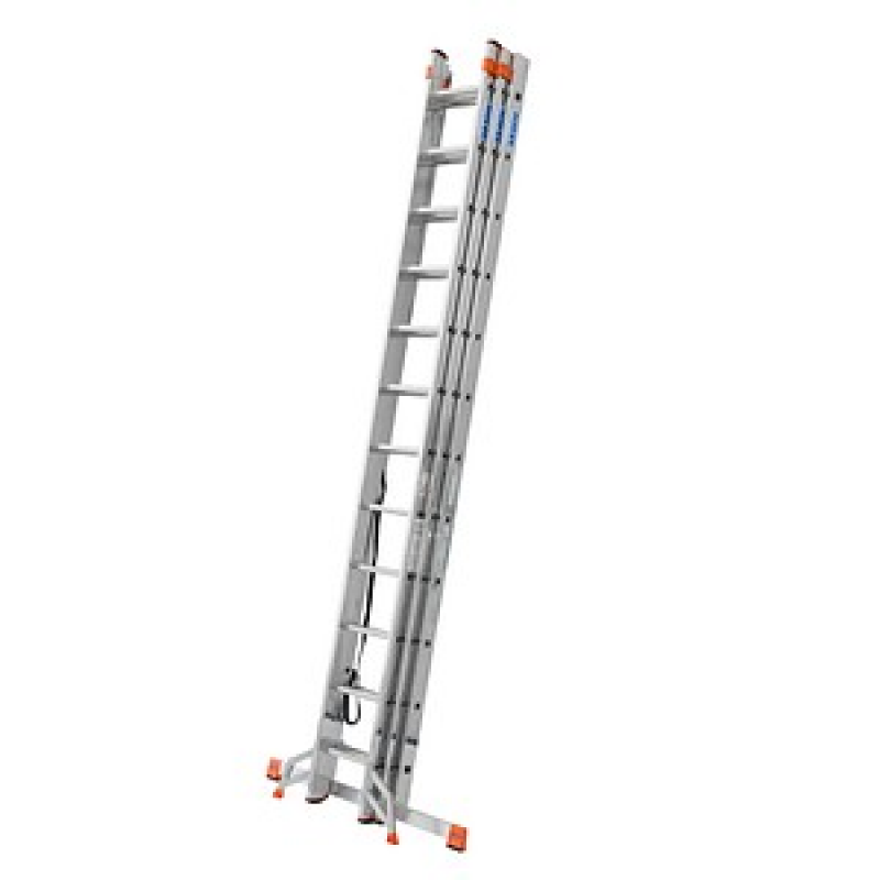 KRAUSE Vielzweckleiter MONTO Tribilo silber 3x 12 Sprossen, H: 355,0 cm – Bild 1 von 9