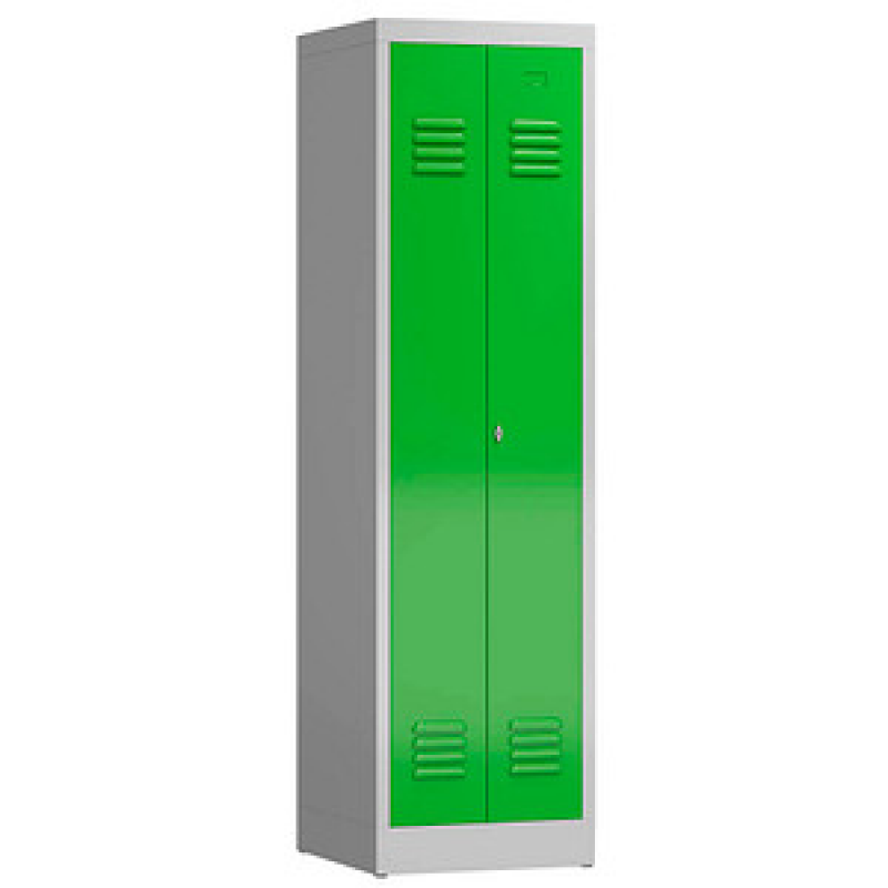 ClassiX Spind gelbgrün, lichtgrau X-510405, 1 Schließfach 50,0 x 50,0 x 180,0 cm – Bild 1 von 3