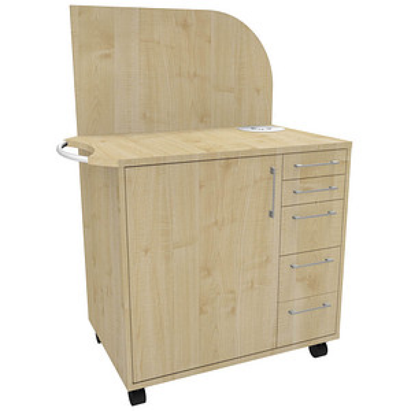 fm Oldenburg Bürowagen ahorn 3 Ebenen 124,0 x 64,2 x 150,0 cm – Bild 1 von 2
