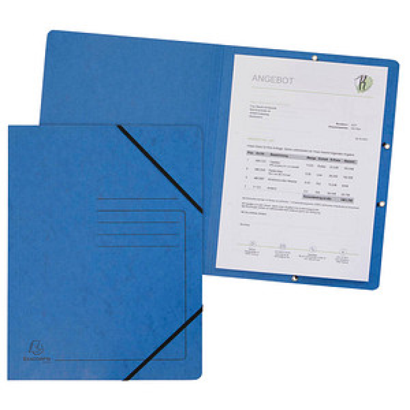 Exacompta Eckspanner DIN A4 blau, 5 St. – Bild 1 von 9