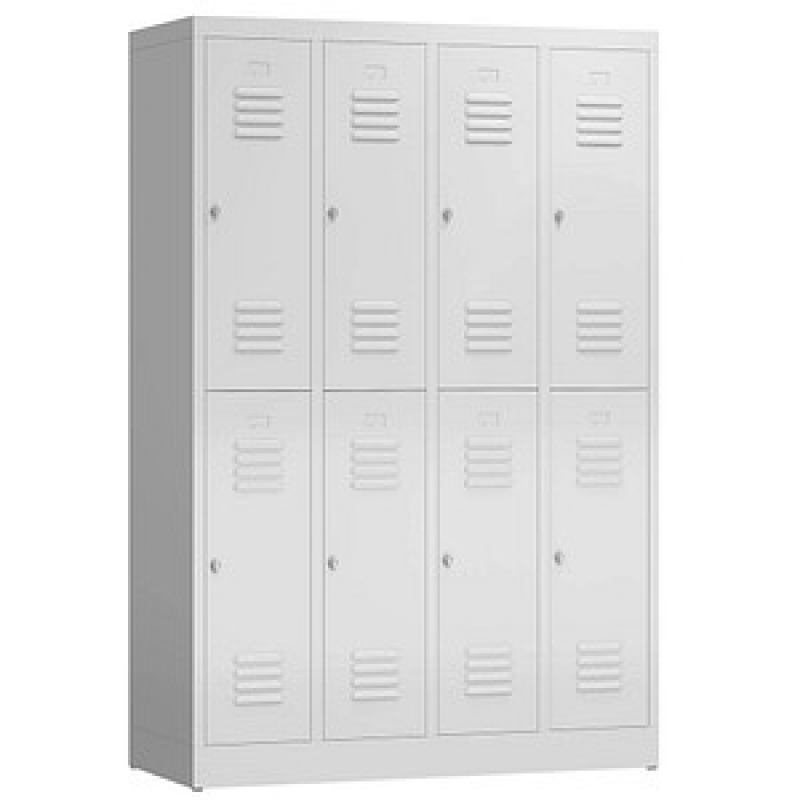 ClassiX Spind lichtgrau X-520240, 8 Schließfächer 118,5 x 50,0 x 180,0 cm – Bild 1 von 3