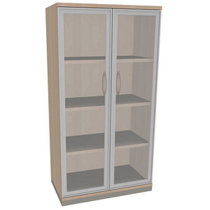 fm Aktenschrank Sidney, 4260267328866 akazie, Acrylglas klar 3 Fachböden 80,0 x 44,2 x 151,7 cm – Bild 1 von 2