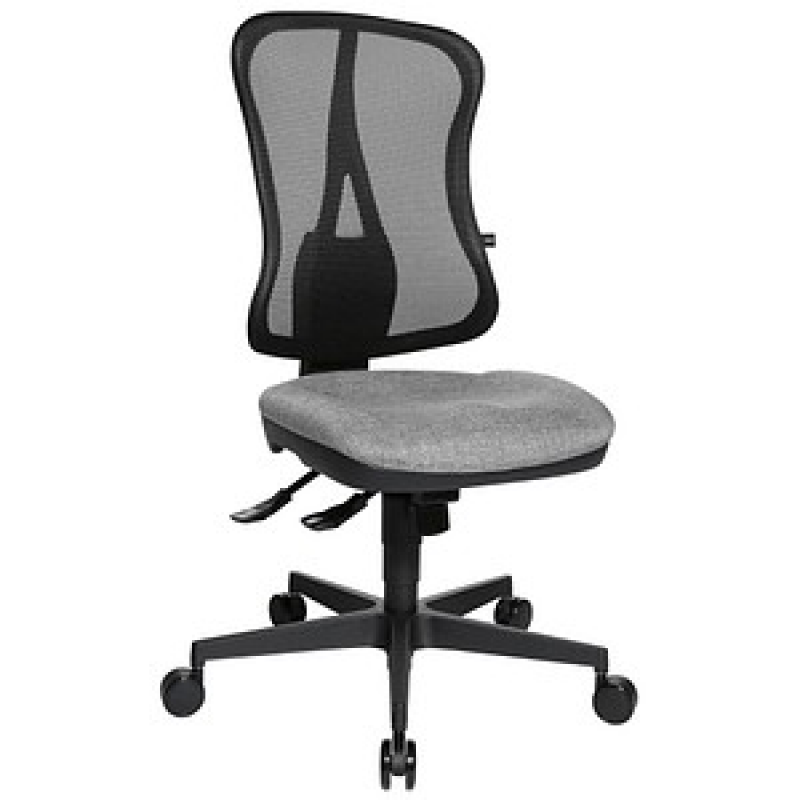 Topstar Bürostuhl Head Point SY, HE200 G23/B90 Stoff grau, Gestell schwarz – Bild 1 von 6