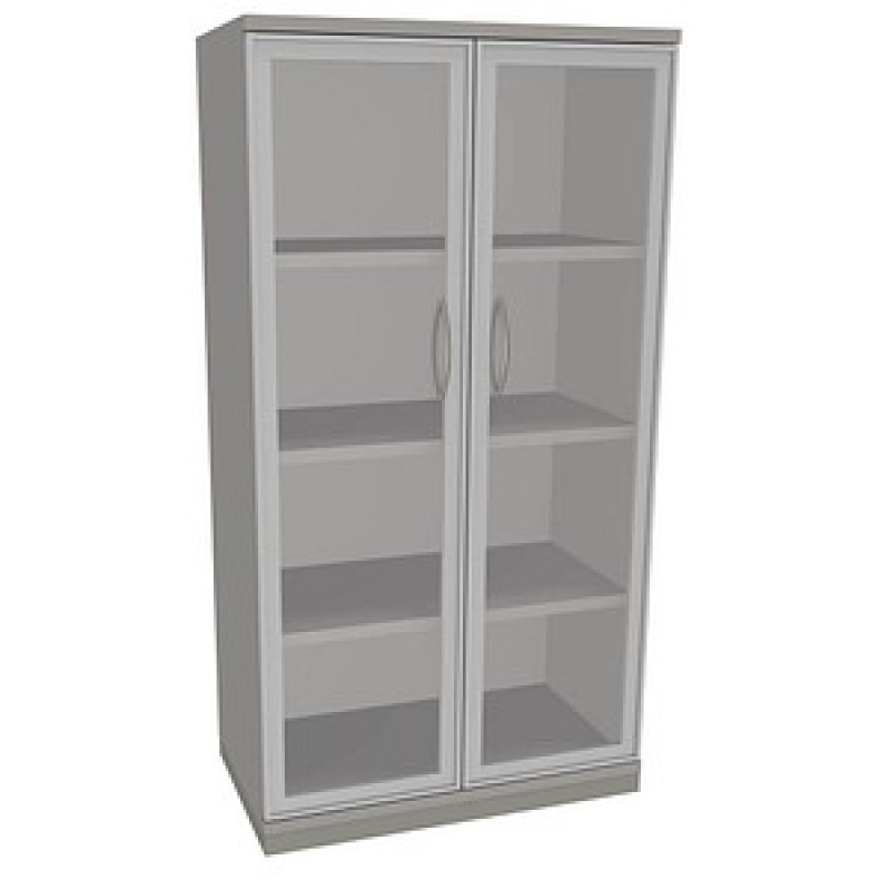 fm Aktenschrank Sidney, 4260267329023 lichtgrau, Acrylglas klar 3 Fachböden 80,0 x 44,2 x 151,7 cm – Bild 1 von 2