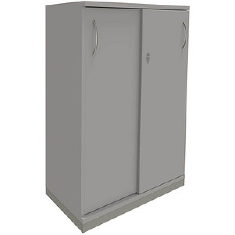 fm Schiebetürenschrank Sidney, 4260267327784 lichtgrau 2 Fachböden 80,0 x 44,2 x 113,3 cm – Bild 1 von 3