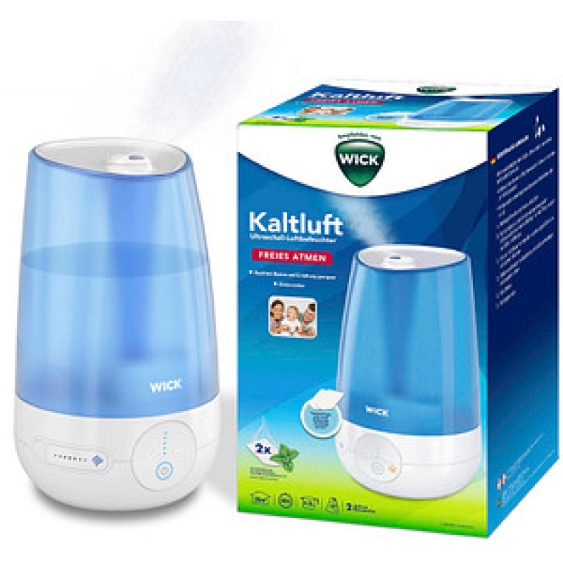 WICK WUL565E Kaltluft Ultraschall Luftbefeuchter weiß/blau 21 W – Bild 1 von 6