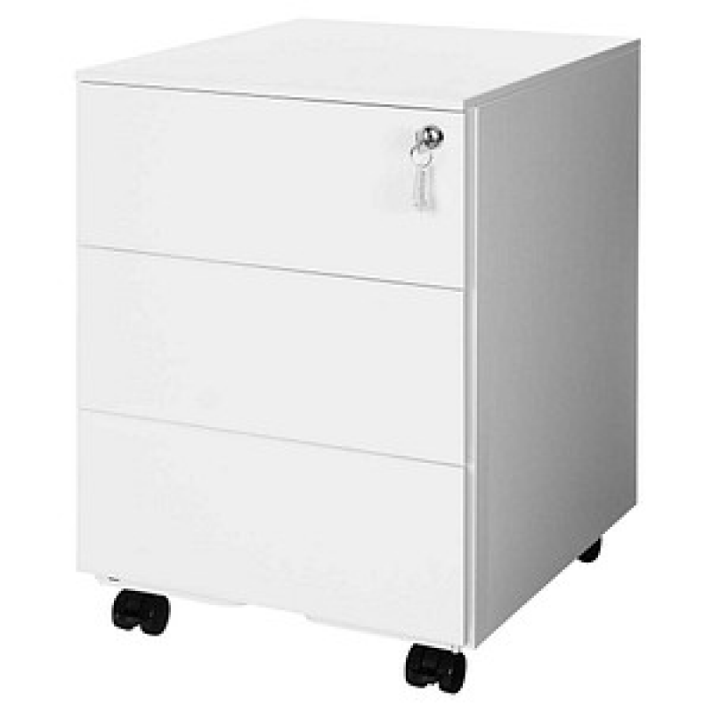 SONGMICS Rollcontainer weiß 3 Auszüge 39,0 x 45,0 x 55,0 cm – Bild 1 von 9