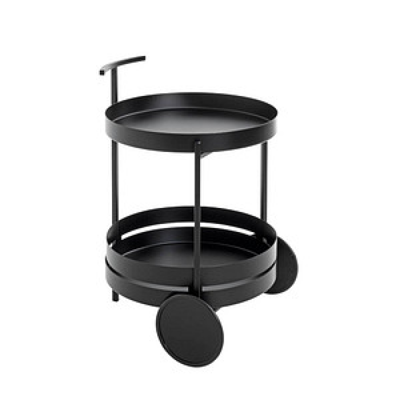 HAKU Möbel Servierwagen schwarz 42,0 x 42,0 x 62,0 cm – Bild 1 von 4