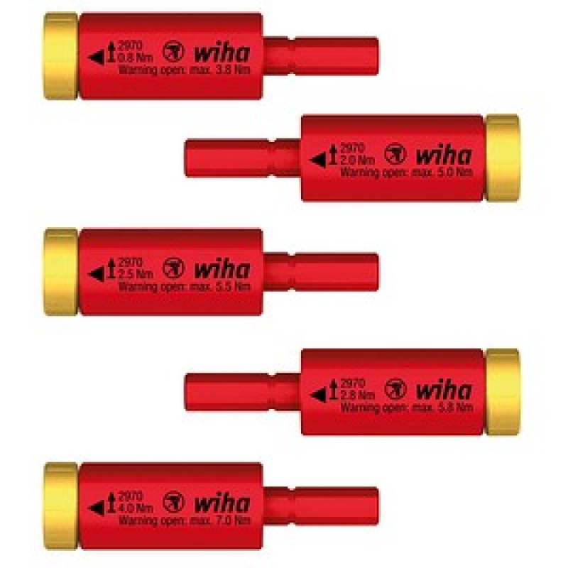 Wiha Schraubenausdreher-Set easyTorque Adapter electric 0,8-4,0 Nm 41479 5-tlg. – Bild 1 von 6