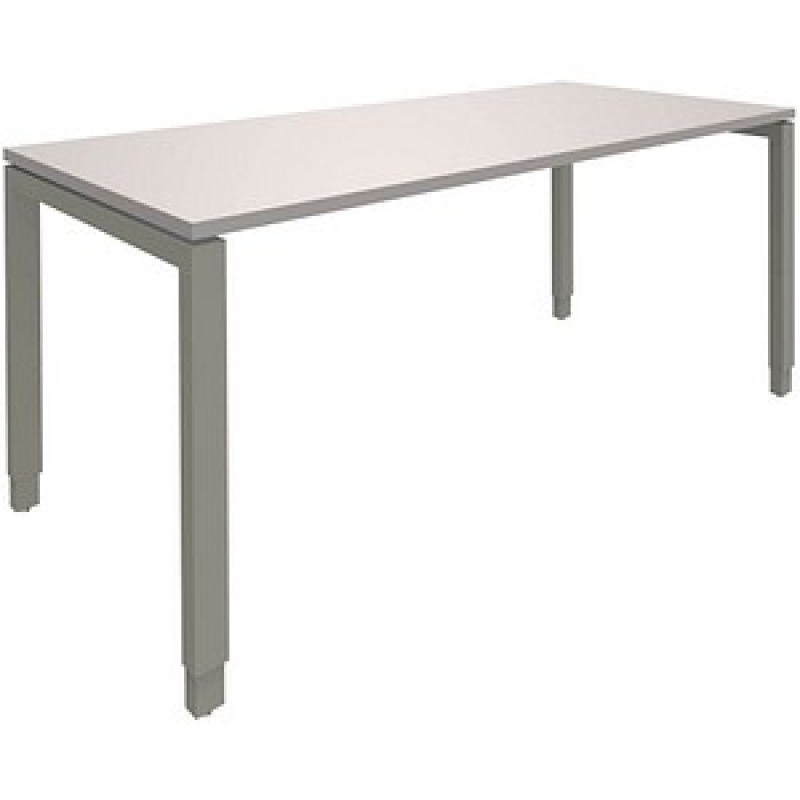 fm Sidney höhenverstellbarer Schreibtisch lichtgrau rechteckig, 4-Fuß-Gestell Quadratrohr silber 180,0 x 80,0 cm – Bild 1 von 2