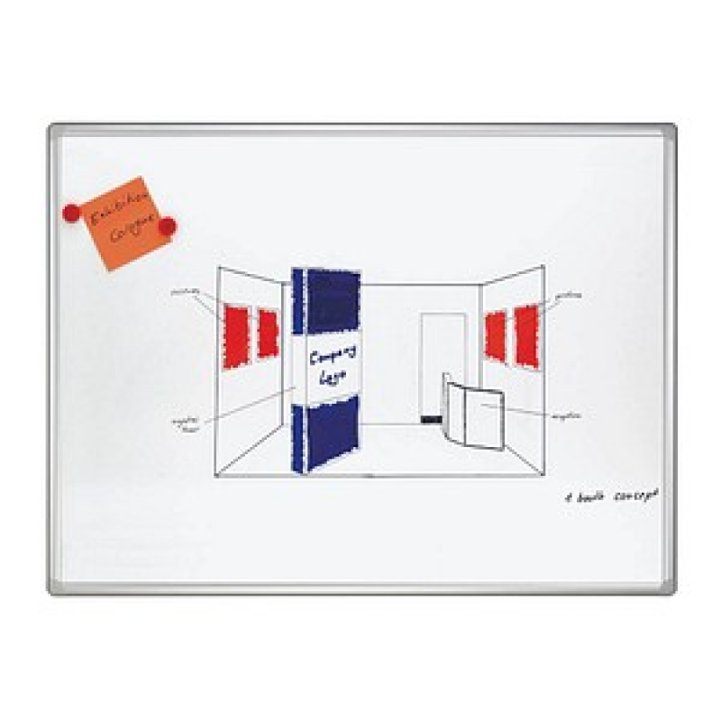 FRANKEN Whiteboard PRO 60,0 x 45,0 cm weiß emaillierter Stahl – Bild 1 von 2