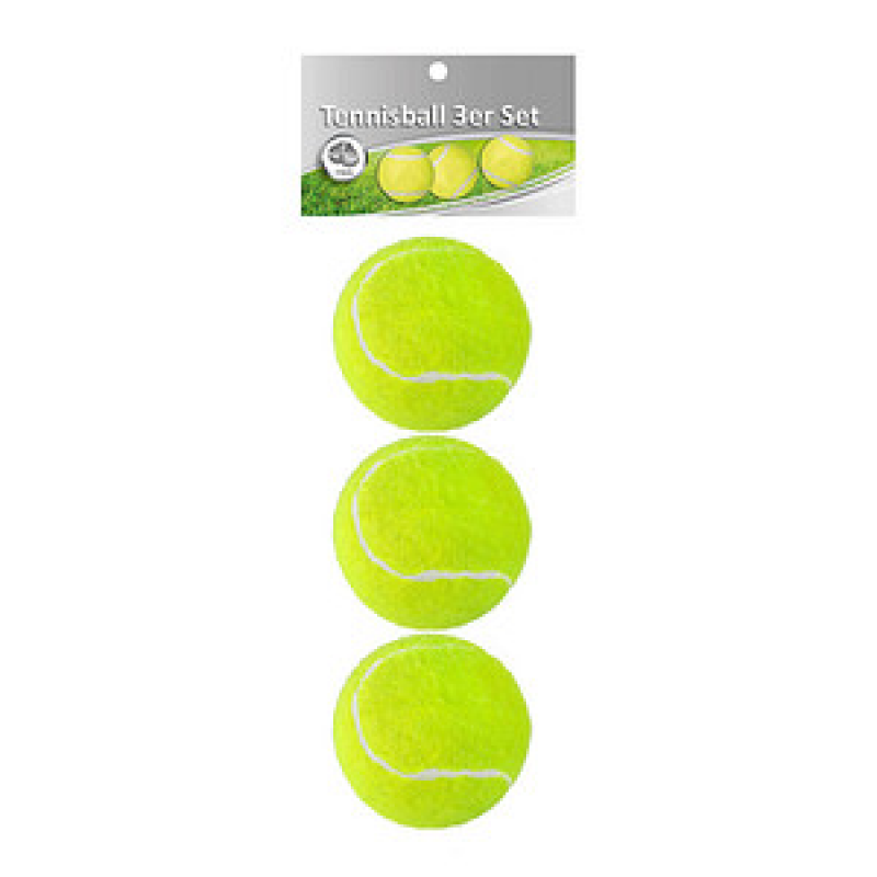 Idena Tennisbälle gelb/grün, Ø 6,5 cm, 3 St. – Bild 1 von 5