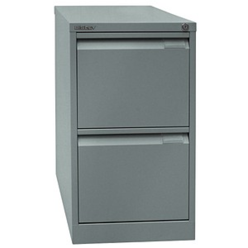 BISLEY Hängeregistraturschrank silber 2 Schubladen 41,3 x 62,2 x 71,1 cm, 1 St. – Bild 1 von 6