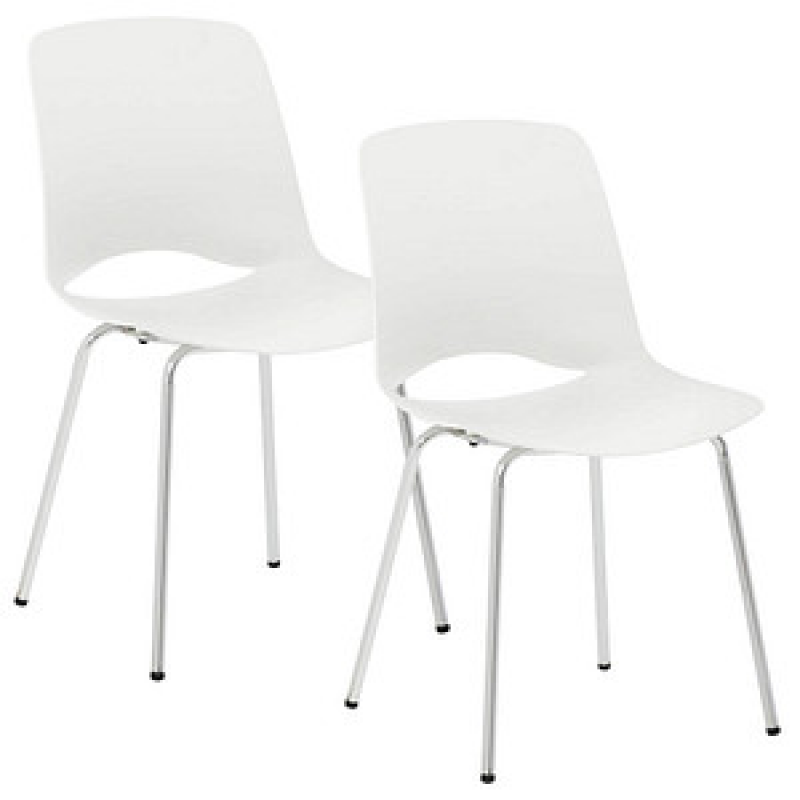 Mayer Besucherstühle 2520_02 weiß Kunststoff, 2 St. – Bild 1 von 5