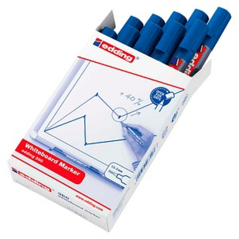 edding 360 Whiteboard-Marker blau 1,5 - 3,0 mm, 10 St. – Bild 1 von 6