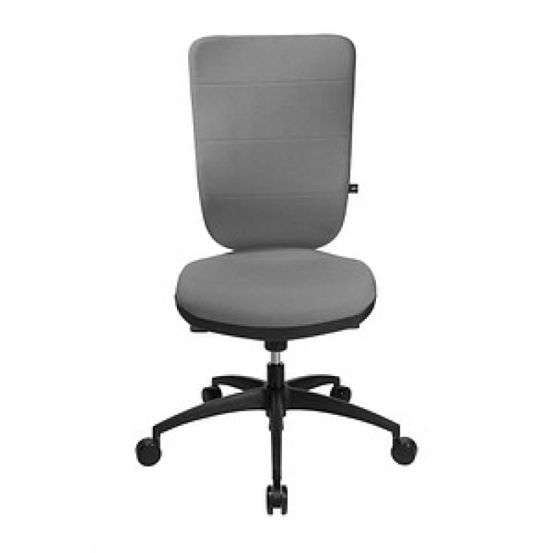 Topstar Bürostuhl Soft Pro 100, NN400 T23 Stoff grau, Gestell schwarz – Bild 1 von 4