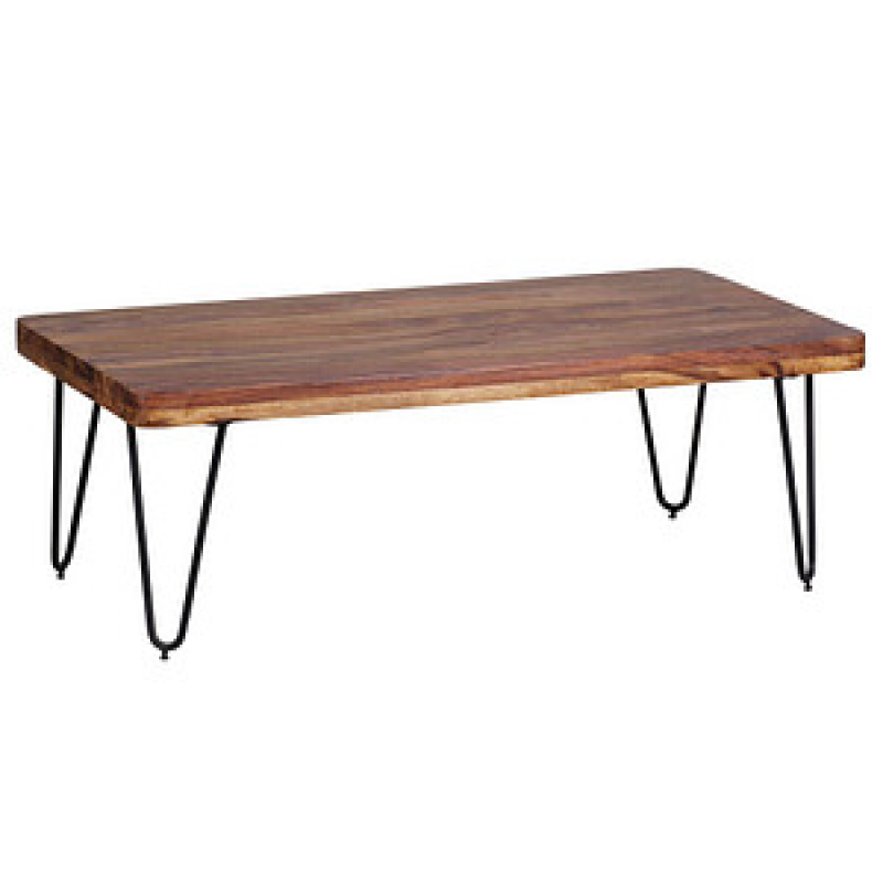 WOHNLING Couchtisch rechteckig Massivholz sheesham 115,0 x 60,0 x 40,0 cm, 1 St. – Bild 1 von 7