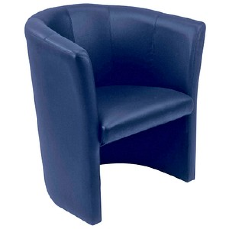 Nowy Styl Besuchersessel Club blau beige Leder 70,0 x 63,0 x 77,0 cm, 1 St. – Bild 1 von 2