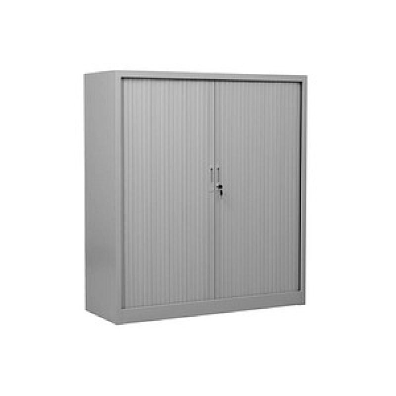 Gürkan Rollladenschrank lichtgrau 2 Fachböden 120,0 x 46,0 x 135,0 cm – Bild 1 von 4