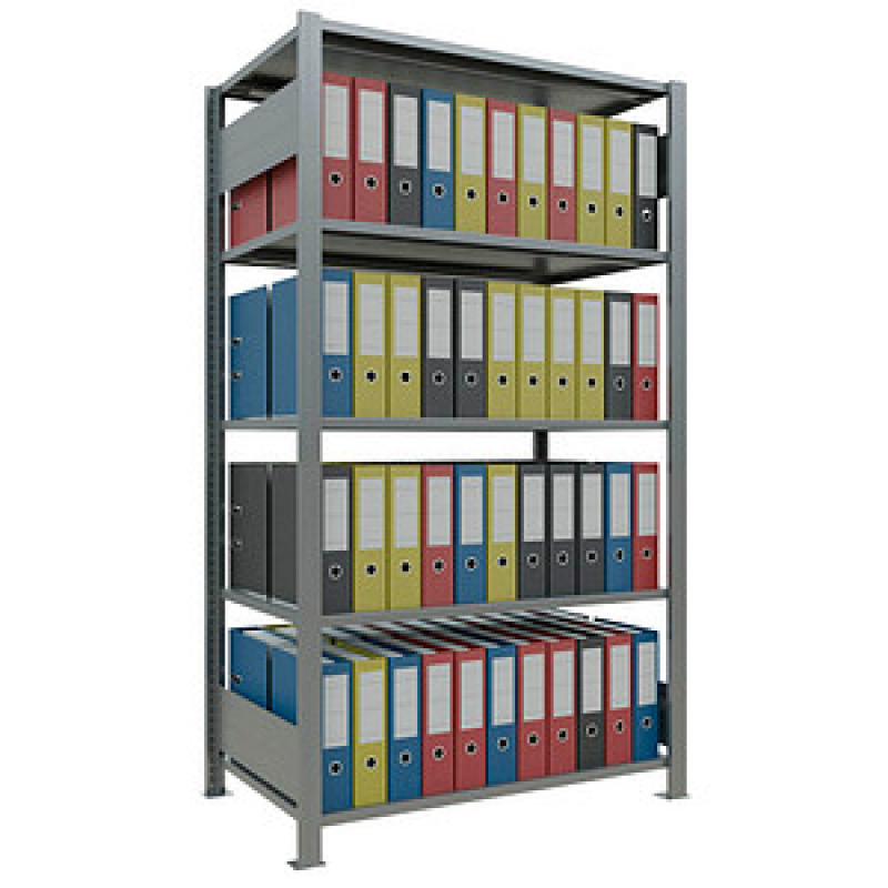 SCHULTE Schwerlastregal MULTIplus 150 17755 silber 100,0 x 60,0 x 180,0 cm – Bild 1 von 7