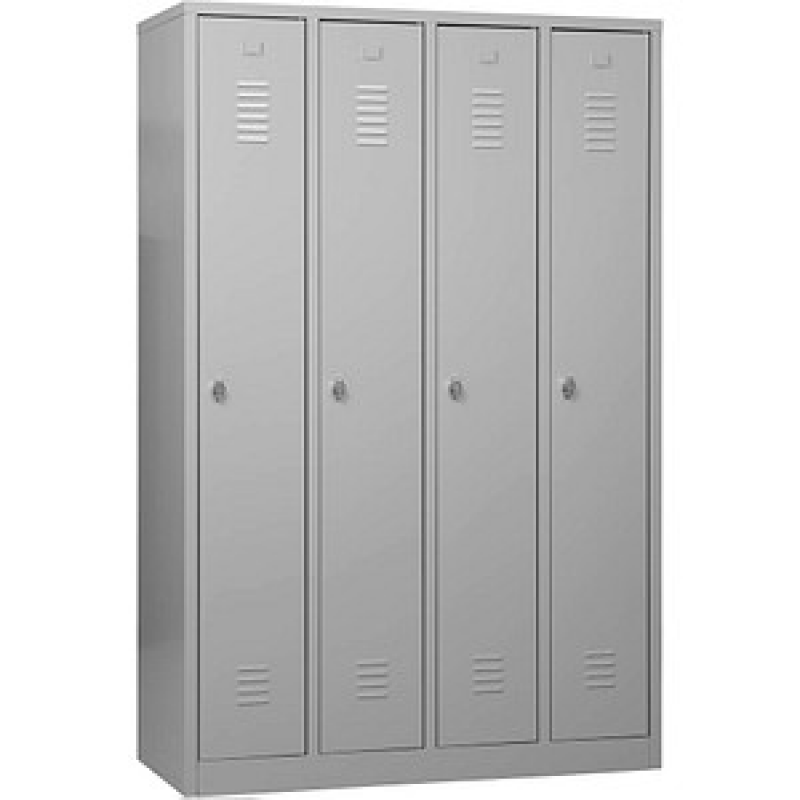 Gürkan Spind lichtgrau 105035, 4 Schließfächer 117,0 x 50,0 x 180,0 cm – Bild 1 von 5