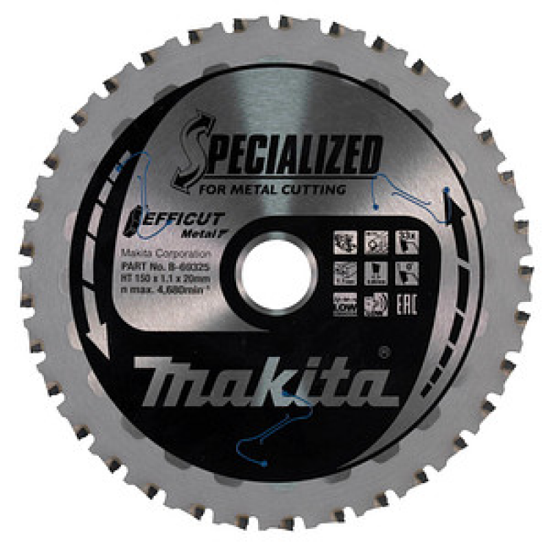 makita B-69325, EFFICUT Kreissägeblatt 150,0 mm, 33 Zähne, 1 St. – Bild 1 von 4
