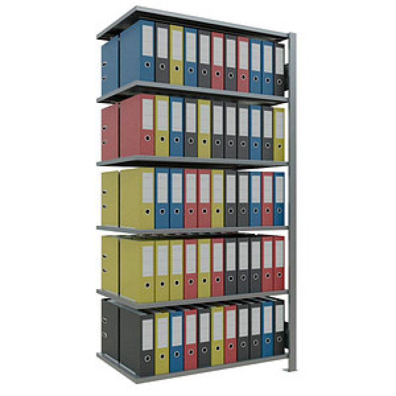 SCHULTE Anbau-Schwerlastregal MULTIplus 150 17764 silber 100,0 x 60,0 x 200,0 cm – Bild 1 von 7