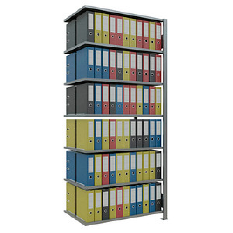 SCHULTE Anbau-Schwerlastregal MULTIplus 150 17770 silber 100,0 x 60,0 x 230,0 cm – Bild 1 von 7