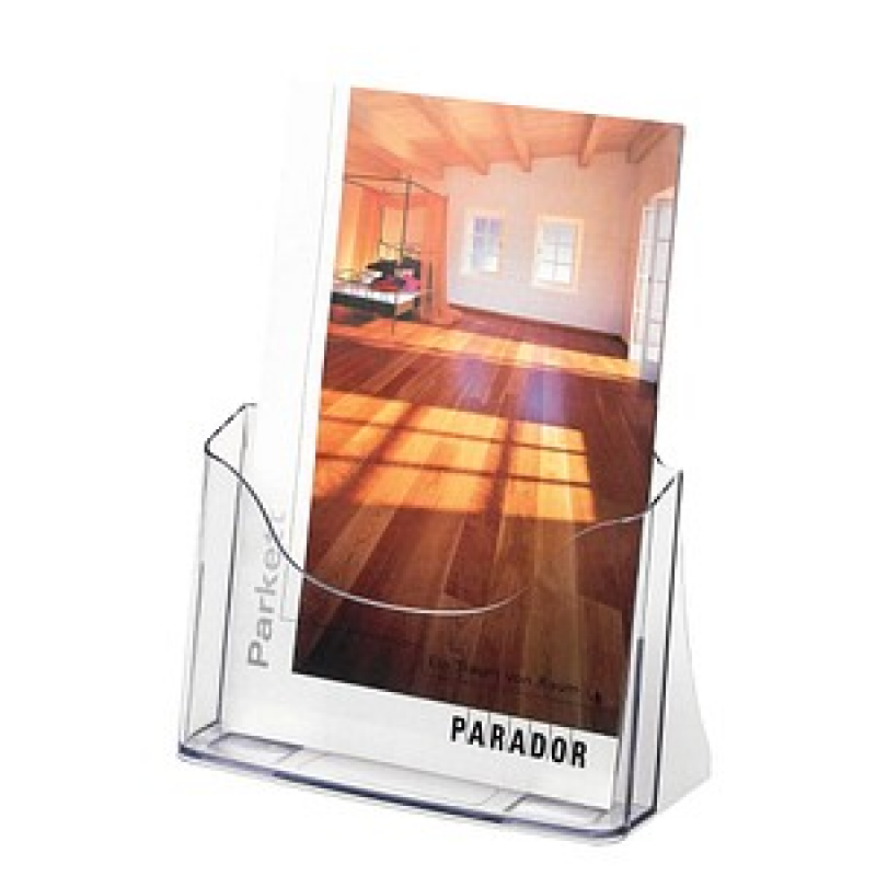 SIGEL Tischprospekthalter transparent DIN A4 24,0 x 9,0 x 29,0 cm, 1 St. – Bild 1 von 4