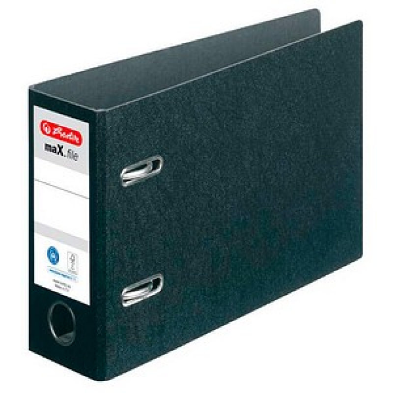 herlitz maX.file Ordner schwarz Karton 7,5 cm DIN A5 quer, 1 St. – Bild 1 von 3
