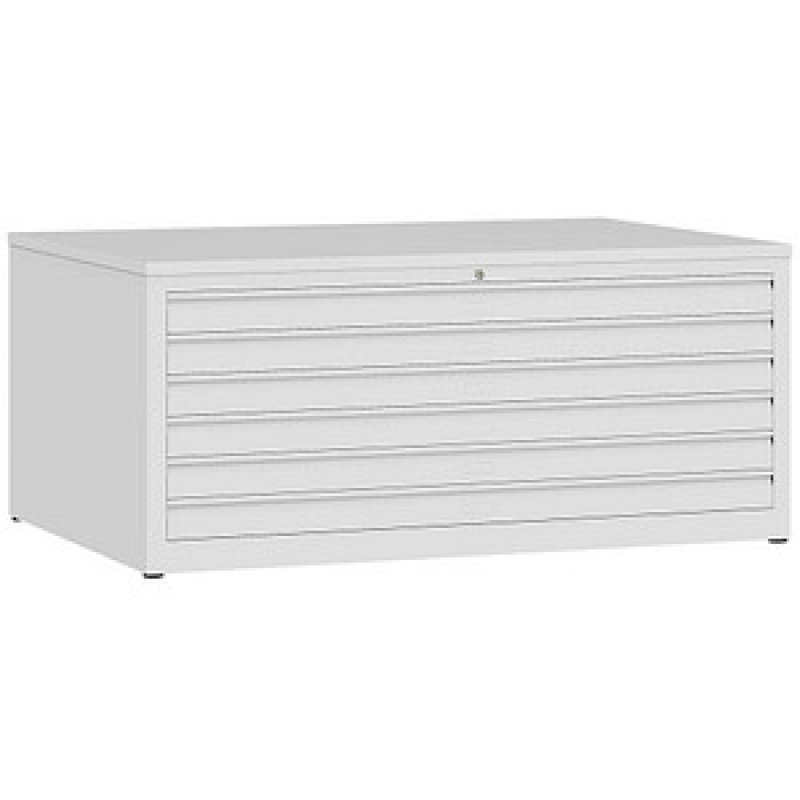 LÜLLMANN Planschrank signalweiß 6 Schubladen 140,5 x 95,5 x 60,5 cm, 1 St. – Bild 1 von 2