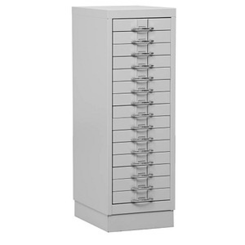 Gürkan Schubladenschrank lichtgrau 15 Schubladen 30,0 x 40,0 x 90,0 cm, 1 St. – Bild 1 von 4
