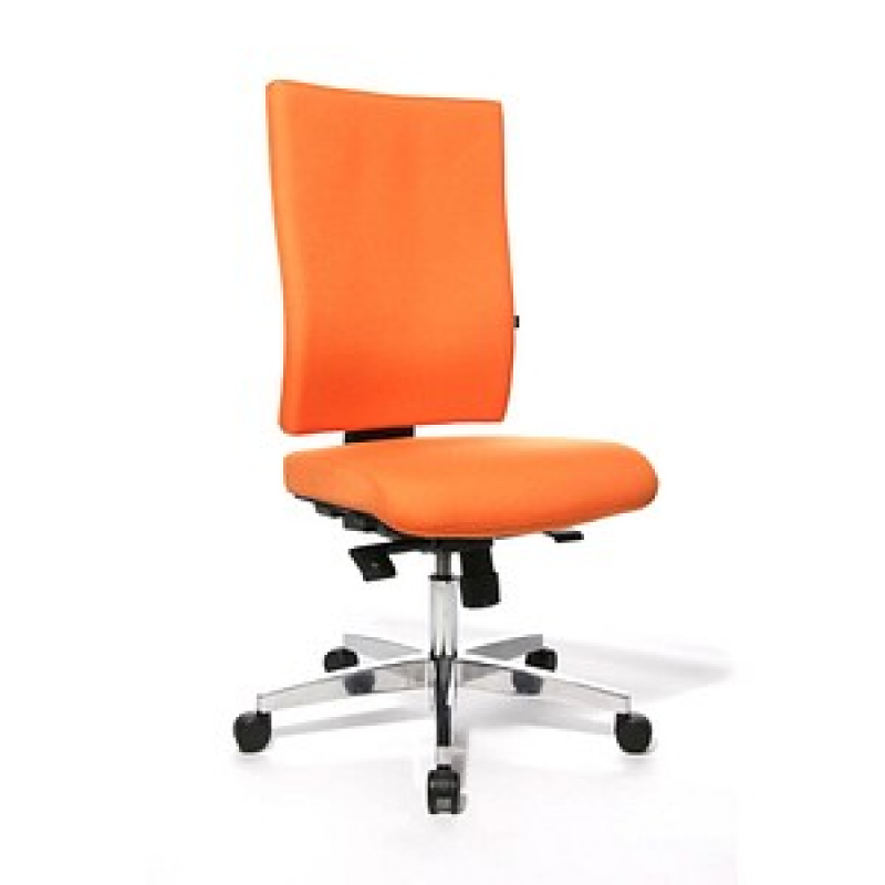 Topstar Bürostuhl Lightstar 20, LS29W0G04 Stoff orange, Gestell alu – Bild 1 von 2