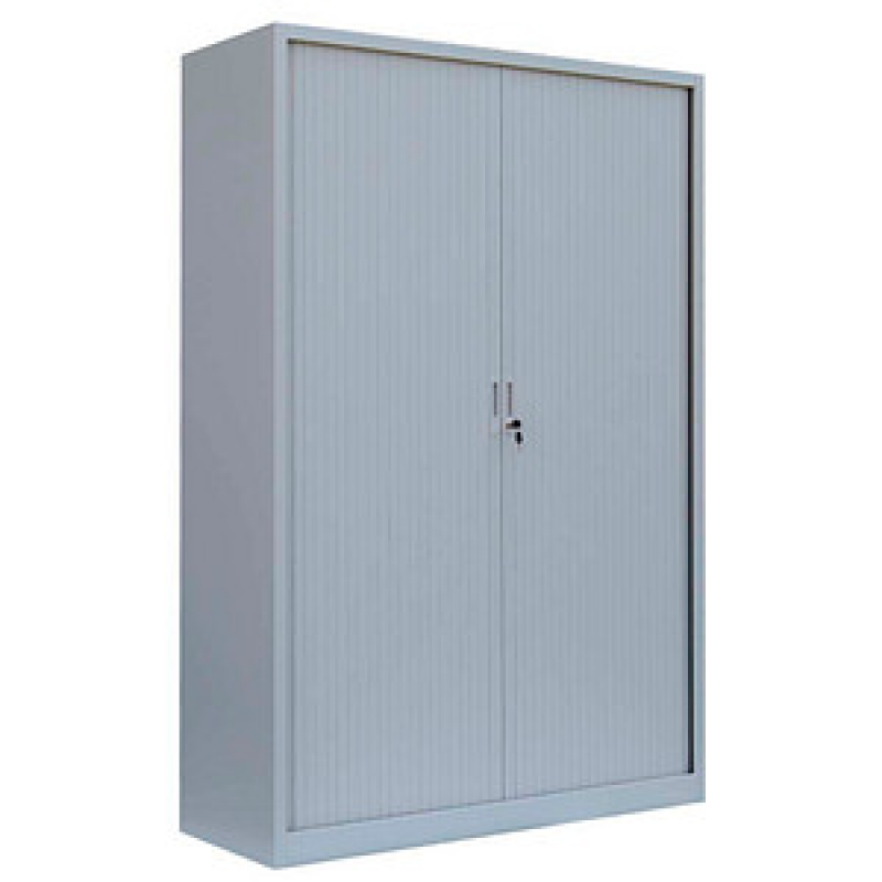 LÜLLMANN Schiebetürenschrank, 555160 lichtgrau 4 Fachböden 120,0 x 45,7 x 195,0 cm – Bild 1 von 4
