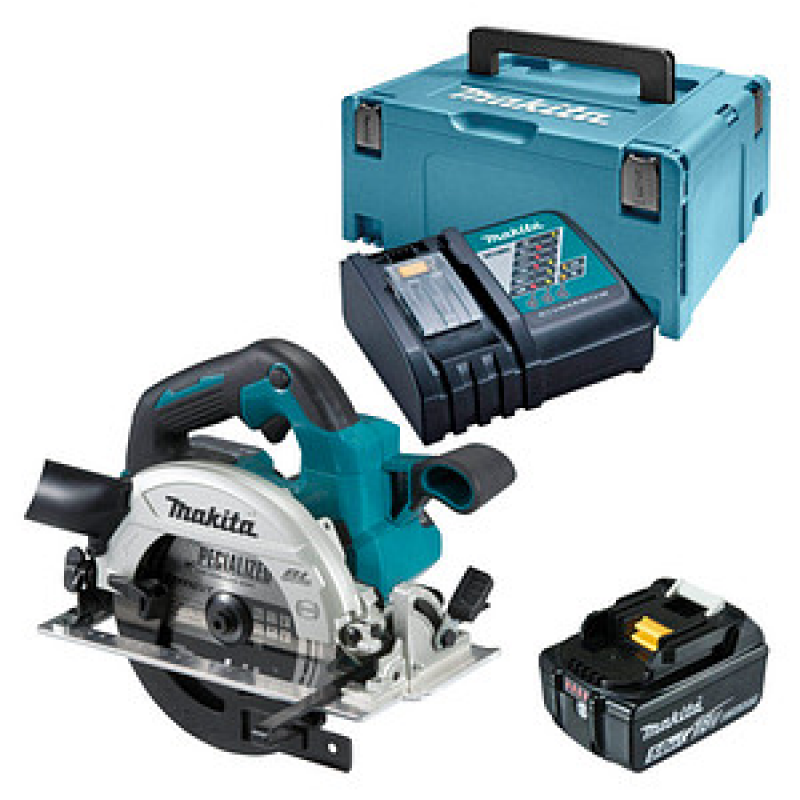 makita DHS660RTJ Akku-Handkreissäge-Set 18,0 V, mit 2 Akkus – Bild 1 von 11