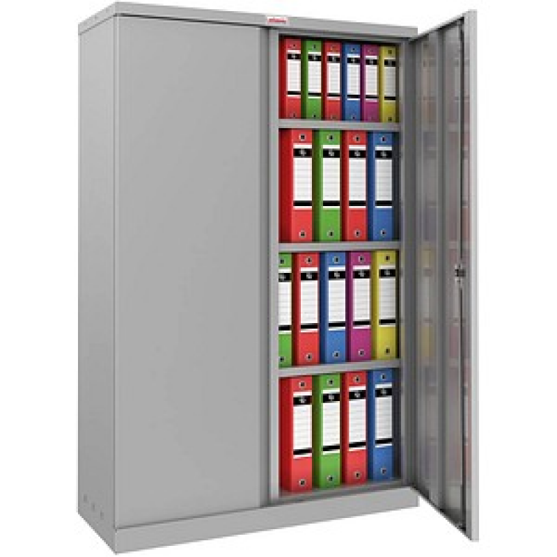 phoenix Stahlschrank SCL1491GGK grau 3 Fachböden 91,5 x 37,0 x 140,0 cm, zerlegt, 1 St. – Bild 1 von 7