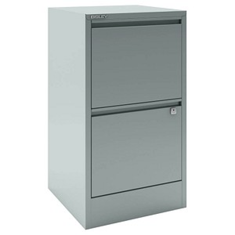 BISLEY Home Hängeregistraturschrank silber 2 Schubladen 41,3 x 40,0 x 67,2 cm, 1 St. – Bild 1 von 5