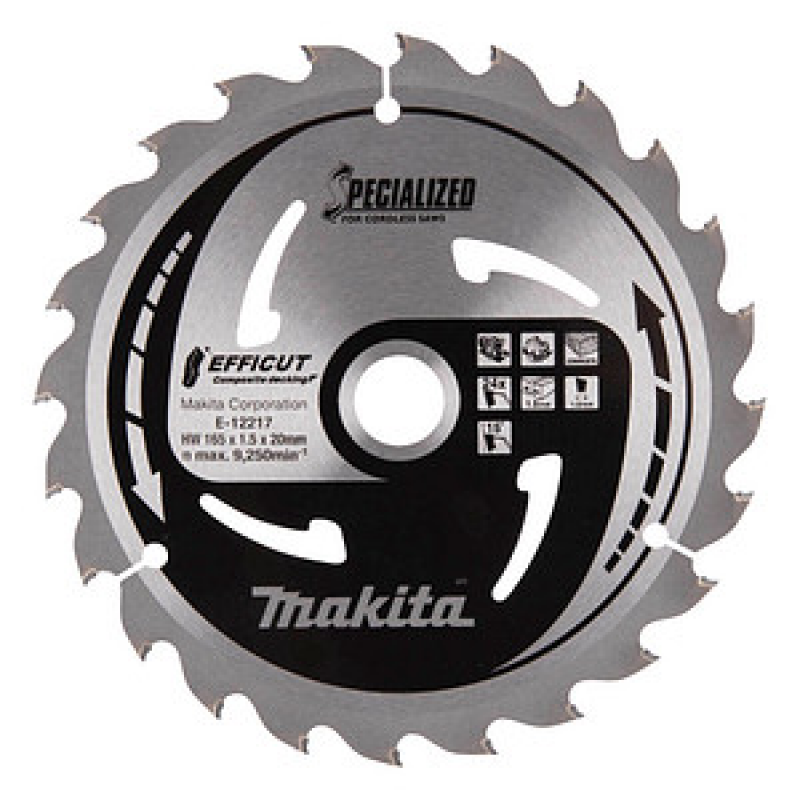 makita E-12217 EFFICCUT Kreissägeblatt 165,0 mm, 24 Zähne, 1 St. – Bild 1 von 6