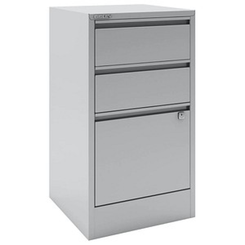 BISLEY Home Hängeregistraturschrank lichtgrau 3 Schubladen 41,3 x 40,0 x 67,2 cm, 1 St. – Bild 1 von 5