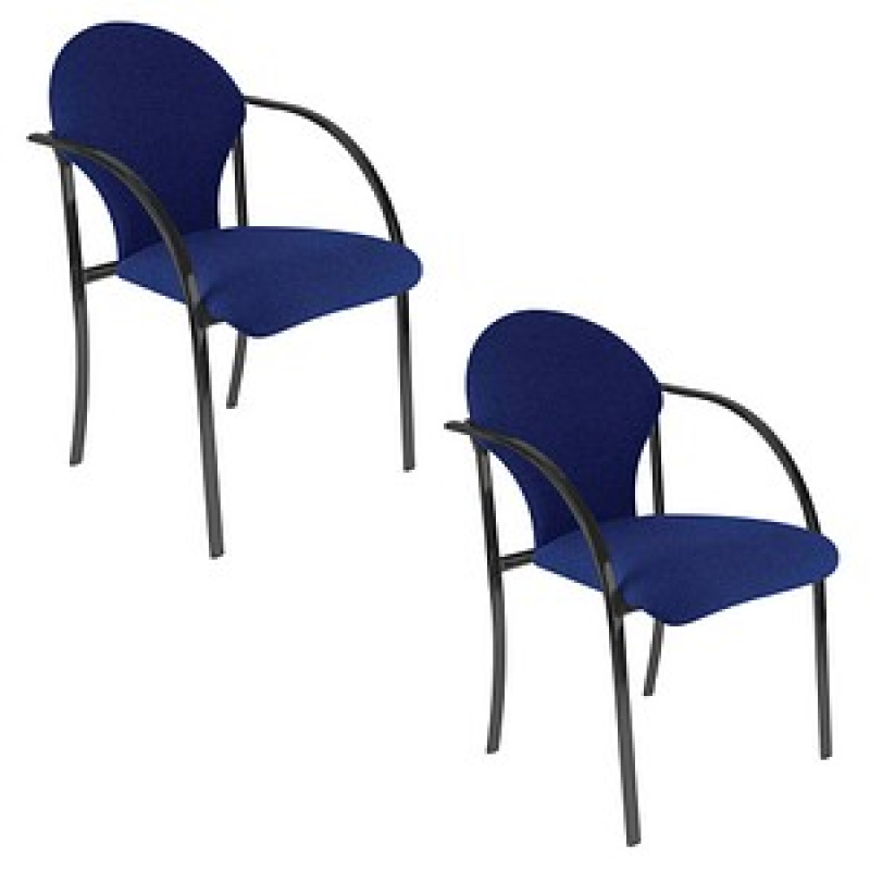 Nowy Styl Besucherstühle VISA BLACK blau Kunststoff, 2 St. – Bild 1 von 3