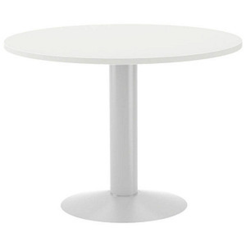 rocada Mehrzwecktisch weiß rund, Säulenfuß weiß, 100,0 x 100,0 x 72,0 cm