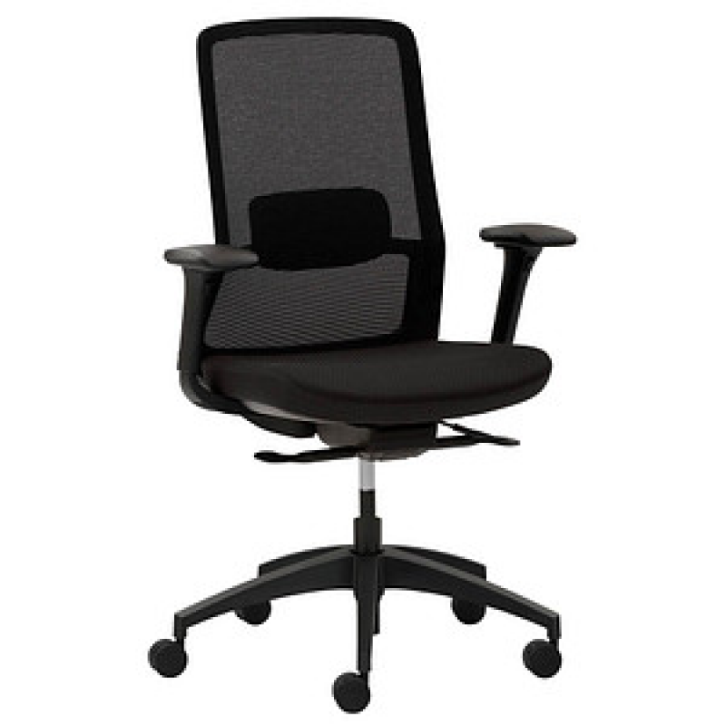 Mayer Bürostuhl, 2481 Stoff schwarz, Gestell schwarz – Bild 1 von 4