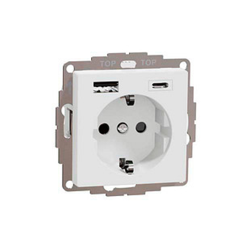 MERTEN Steckdose mit USB-Anschluss, 1 St.