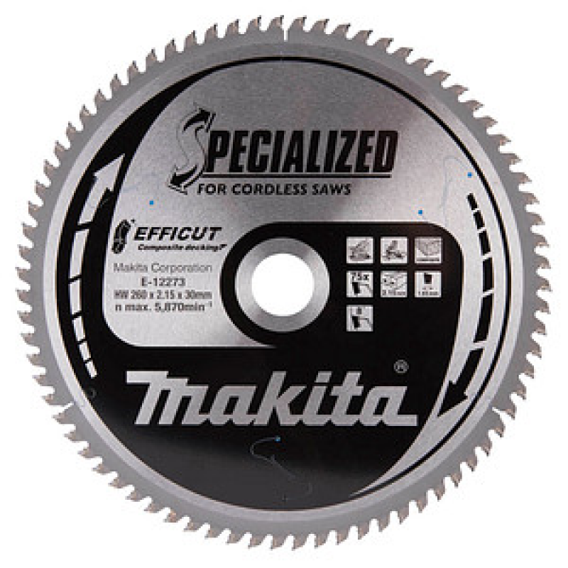 makita E-12273 EFFICCUT Kreissägeblatt 260,0 mm, 75 Zähne, 1 St. – Bild 1 von 6