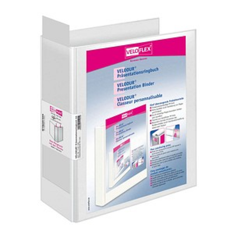 VELOFLEX VELODUR® Präsentationsordner weiß Kunststoff 8,5 cm DIN A4, 1 St. – Bild 1 von 3